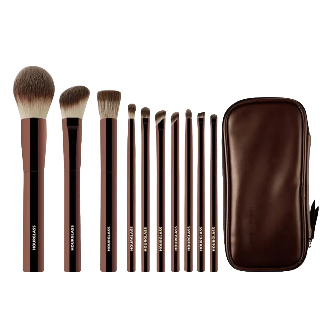 Hourglass Vegan Travel Ambient Brush Set – 10 Parça Vegan Seyahat Fırça Seti